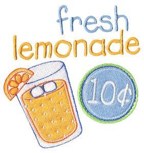 Picture of Fresh Lemonade Machine Embroidery Design