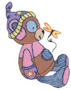 Picture of Patchy The Bear Machine Embroidery Design