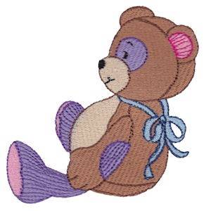 Picture of Patchy Teddy Bear Machine Embroidery Design