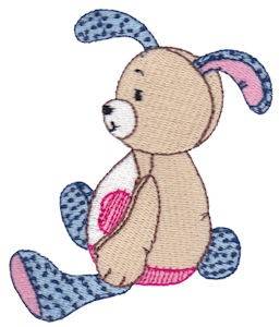 Picture of Patchy The Rabbit Machine Embroidery Design