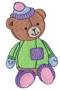 Picture of Patches The Teddy Bear Machine Embroidery Design