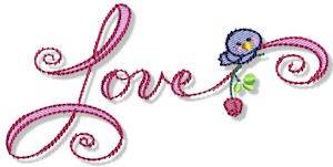 Picture of Love Bird Machine Embroidery Design