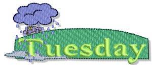 Picture of Cloudy Tuesday Machine Embroidery Design