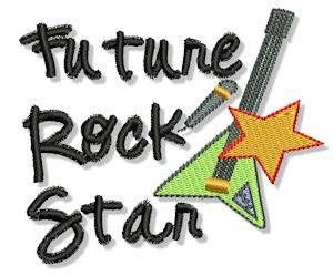 Picture of Future Rock Star Machine Embroidery Design