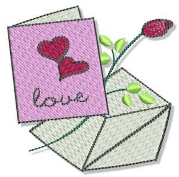 Picture of Valentines Day Card Machine Embroidery Design