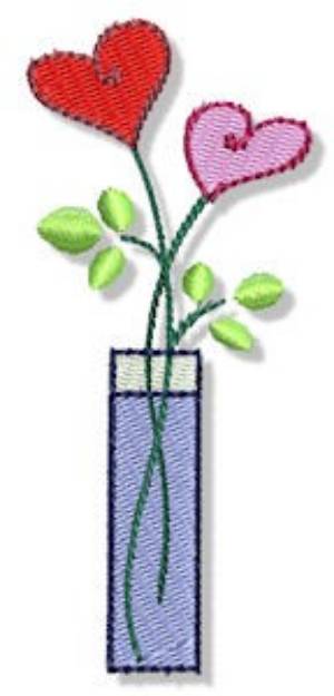 Picture of Valentines Day Flowers Machine Embroidery Design