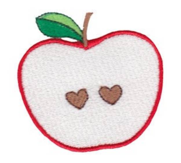 Picture of Valentines Day Apple Machine Embroidery Design