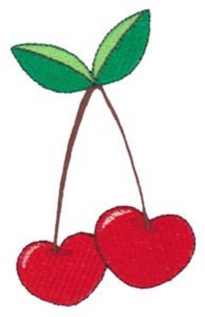 Picture of Valentines Day Cherries Machine Embroidery Design