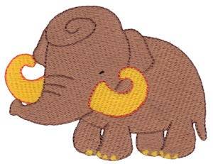 Picture of Dinomite Wolly Mammoth Machine Embroidery Design