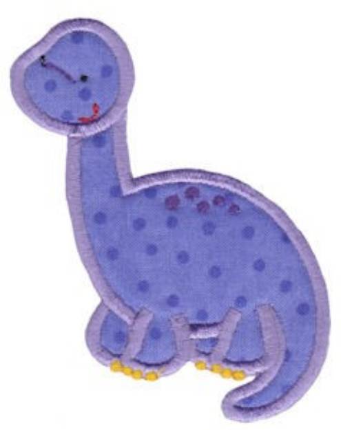 Picture of Brontosaurus Applique Machine Embroidery Design