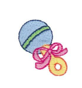 Picture of Mini Baby Rattle Machine Embroidery Design