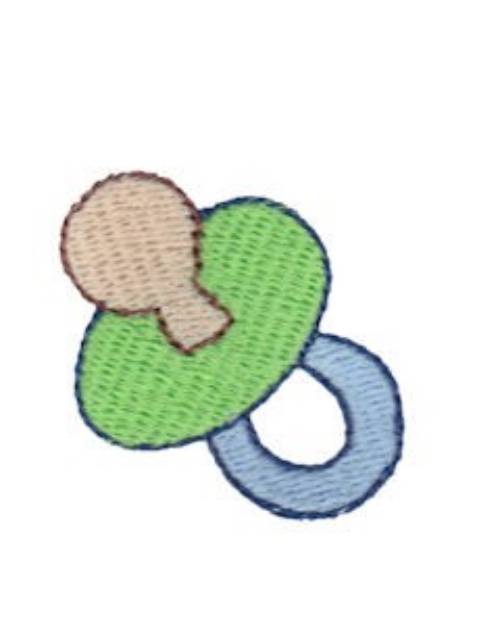 Picture of Mini Baby Pacifier Machine Embroidery Design
