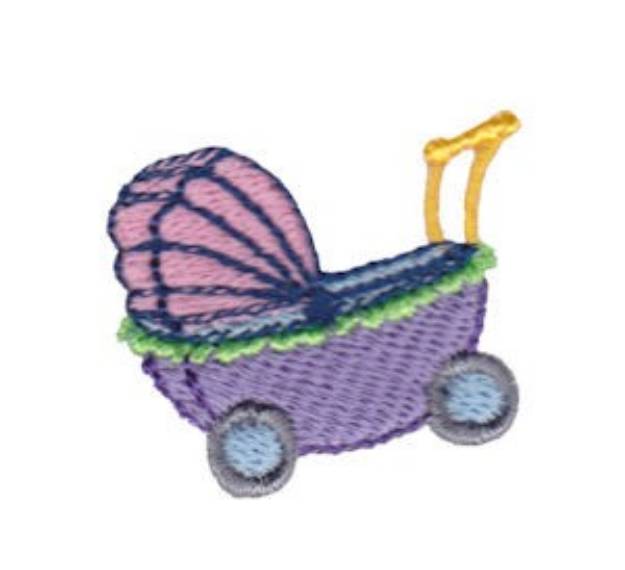 Picture of Mini Baby Stroller Machine Embroidery Design