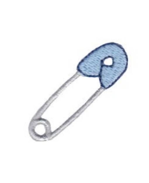 Picture of Mini Baby Safety Pin Machine Embroidery Design