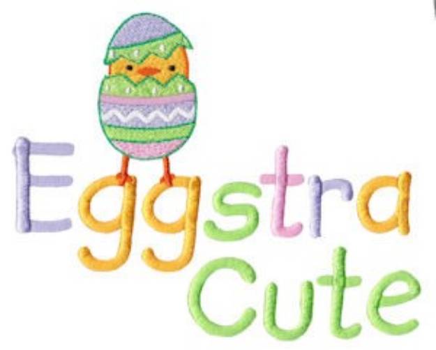 Picture of Eggstra Cute Machine Embroidery Design