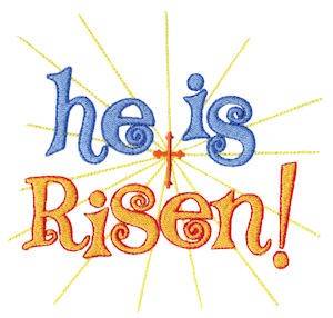 Picture of He Is Risen! Machine Embroidery Design