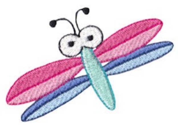 Picture of Spring Dragonfly Machine Embroidery Design