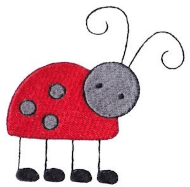 Picture of Spring Ladybug Machine Embroidery Design