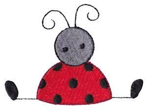 Picture of Cute Spring Ladybug Machine Embroidery Design