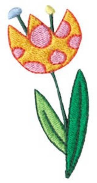 Picture of Spring Tulip Machine Embroidery Design