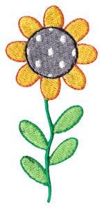 Picture of Spring Daisy Machine Embroidery Design