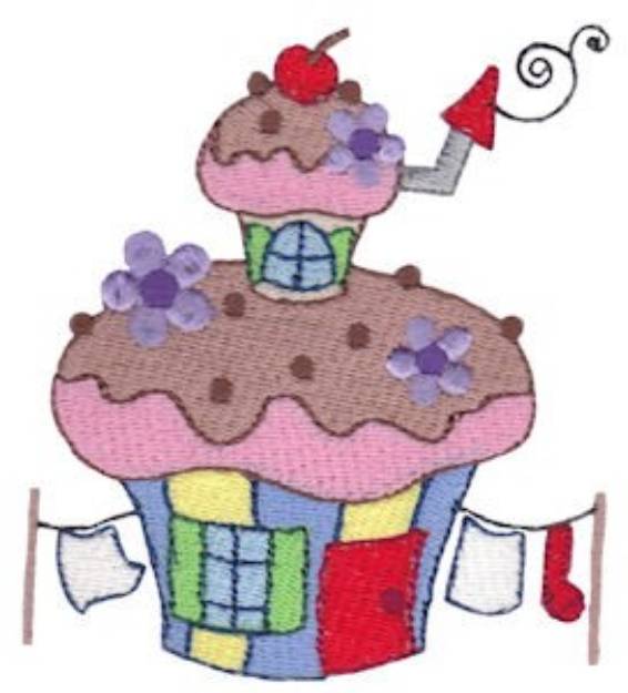 Picture of Muffin House Machine Embroidery Design