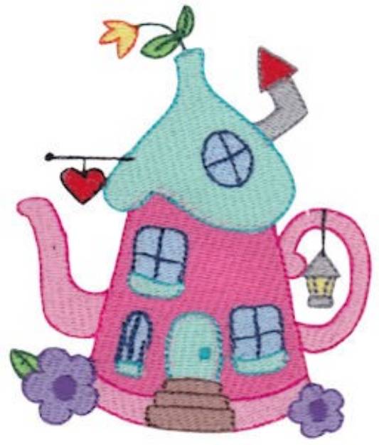 Picture of Kettle House Machine Embroidery Design