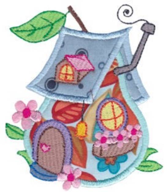Picture of Applique House Machine Embroidery Design