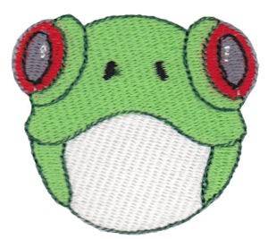 Picture of Frog Head Machine Embroidery Design
