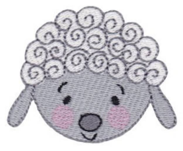 Picture of Sheep Head Machine Embroidery Design