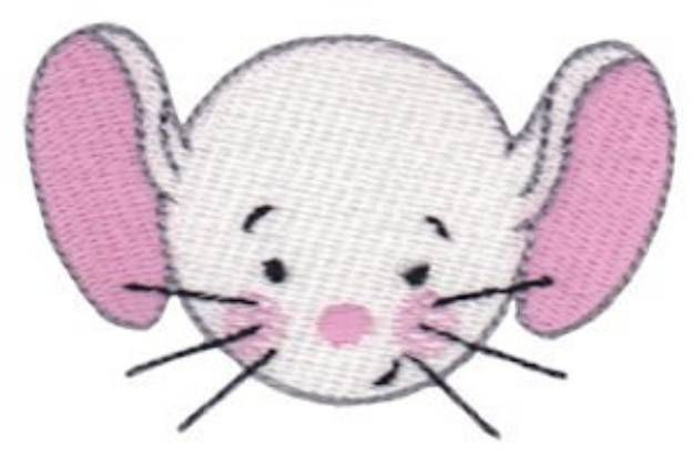 Picture of Mouse Head Machine Embroidery Design