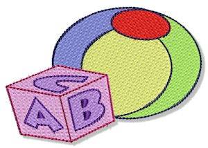 Picture of Block & Ball Machine Embroidery Design