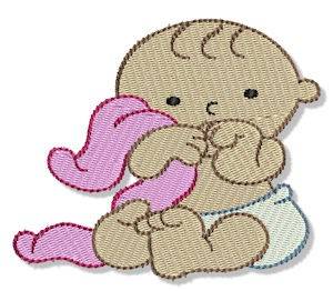 Picture of Baby & Blanket Machine Embroidery Design