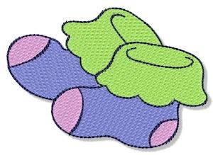 Picture of Baby Socks Machine Embroidery Design