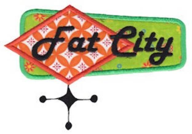 Picture of Fat City Machine Embroidery Design