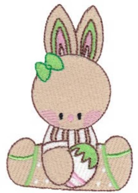 Picture of Bunny & Egg Machine Embroidery Design