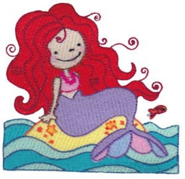 Picture of Little Mermaid Machine Embroidery Design