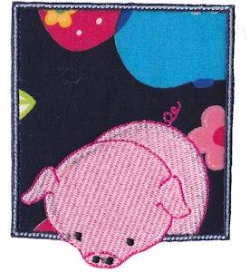 Picture of Pink Pig Machine Embroidery Design