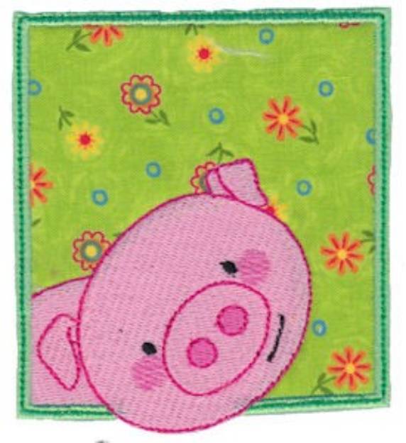 Picture of Piggy Pig Machine Embroidery Design