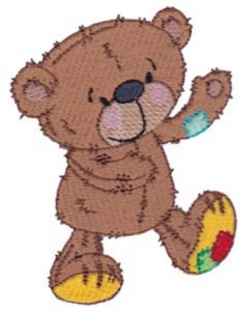 Picture of Patch Bear Machine Embroidery Design