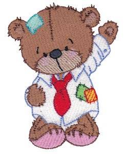 Picture of Patches Bear Machine Embroidery Design