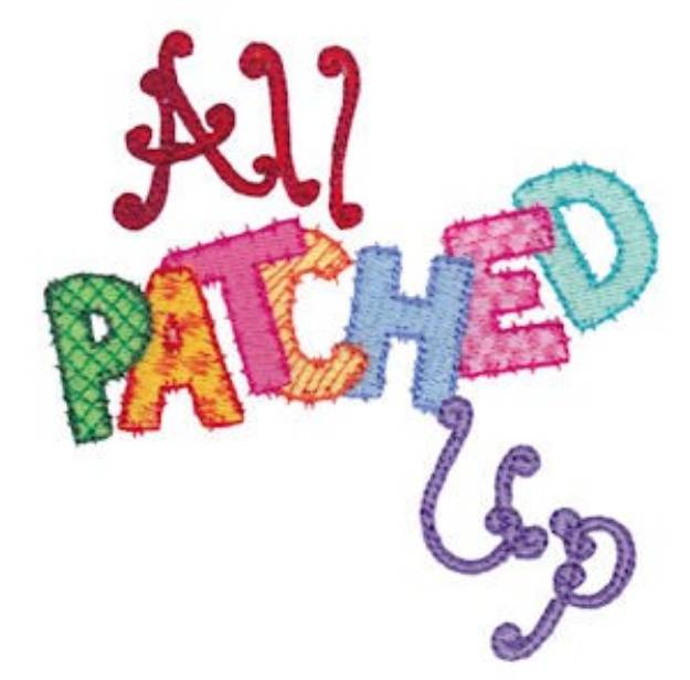 Picture of All Patched Up Machine Embroidery Design