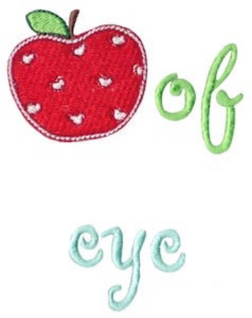 Picture of Apple Of Eye Machine Embroidery Design