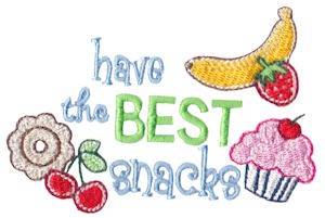 Picture of Best Snacks Machine Embroidery Design