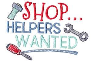 Picture of Shop Helpers Machine Embroidery Design