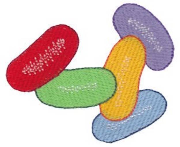 Picture of Jelly Beans Machine Embroidery Design
