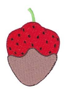 Picture of Sweet Treat Strawberry Machine Embroidery Design