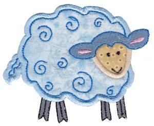 Picture of Little Farm Sheep Machine Embroidery Design
