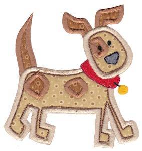 Picture of Little Farm Dog Machine Embroidery Design