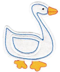 Picture of Little Farm Goose Machine Embroidery Design